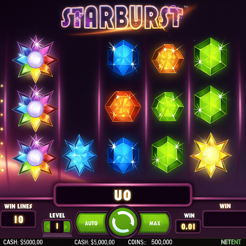 BetFury - Starburst Slot Game - NetEnt