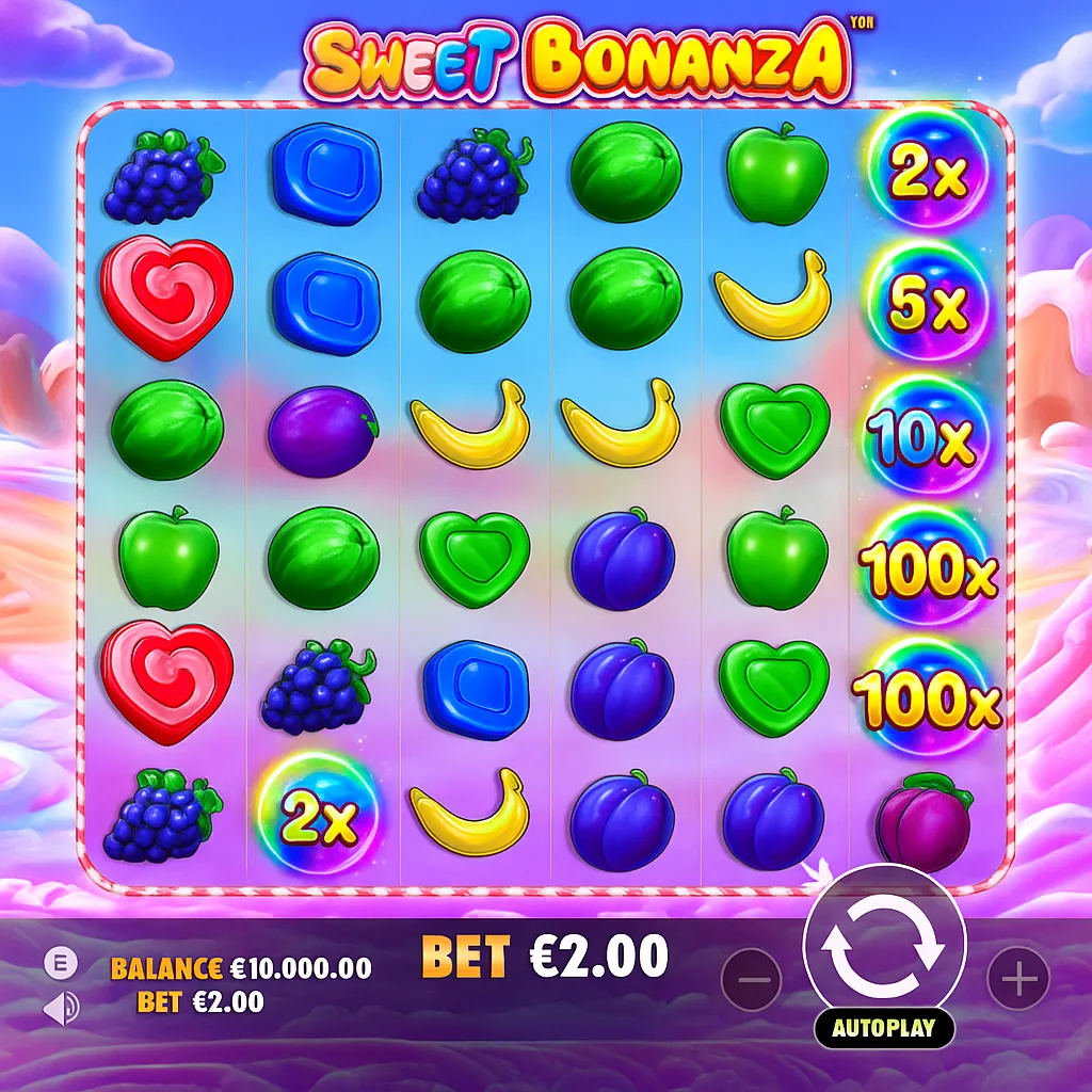 BetFury - Sweet Bonanza Slot Game - Pragmatic Play