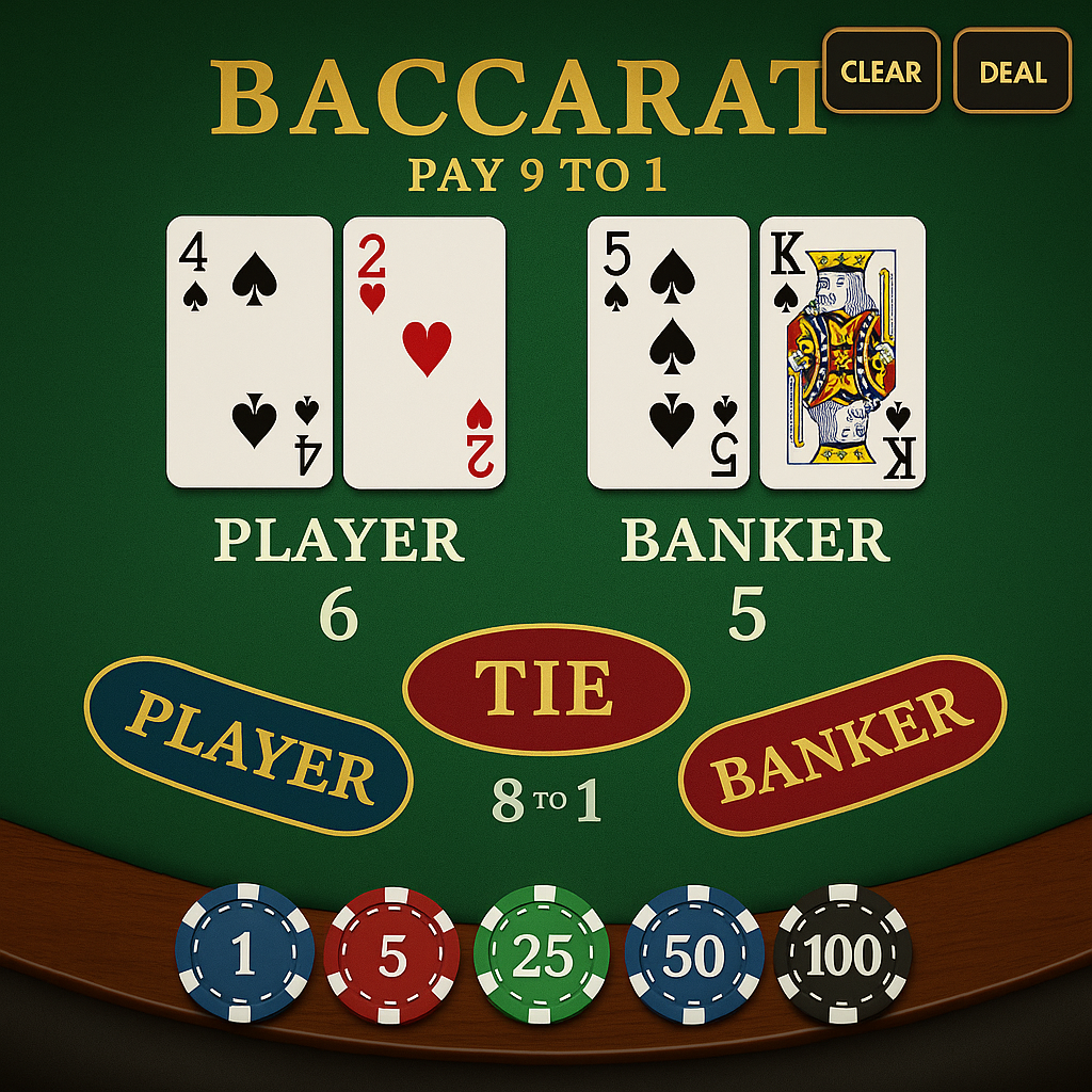 BetFury - Baccarat Punto Banco - Élégance