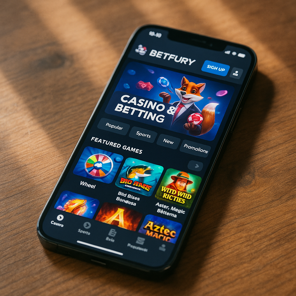 BetFury - Jeu mobile optimisé responsive